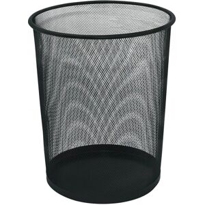 Cesto de Papel de Red Metálica 19L Negro - Cesto de Papeles Cesto de Papel de Red Metálica 19L Negro - Cesto de Papeles