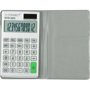 Calculatrice de poche Q-Connect KF01603 - Basique, Noire, Grise, Blanche Calculatrice de poche Q-Connect KF01603 - Basique, Noire, Grise, Blanche