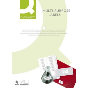 Étiquettes Universelles Blanches Q-Connect 70x50,8 mm - 1500 Étiquettes - Publicité Étiquettes Universelles Blanches Q-Connect 70x50,8 mm - 1500 Étiquettes - Publicité