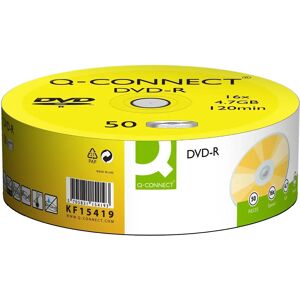 Q-Connect DVD-R 4.7GB 120min 16x Pack of 50 - DVD-R Q-Connect DVD-R 4.7GB 120min 16x Pack of 50 - DVD-R