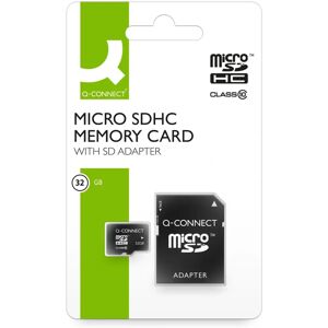 Q-Connect 32GB Micro SD Card with Adapter - Memory Card Q-Connect 32GB Micro SD Card with Adapter - Memory Card