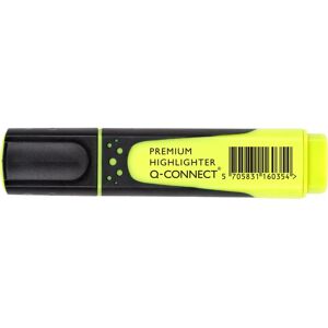 Marqueur Q-CONNECT KF16035 - Pointe biseautée - Jaune - Marqueur Marqueur Q-CONNECT KF16035 - Pointe biseautée - Jaune - Marqueur