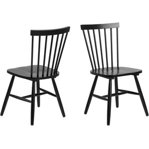 ACTONA GROUP Riano Svart Spisestuestol Set 2 ACTONA GROUP Riano Svart Spisestuestol Set 2
