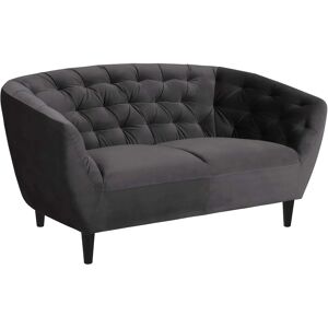 ACTONA GROUP Ria Sofa - 2-seters Microvelours Mørkgrå ACTONA GROUP Ria Sofa - 2-seters Microvelours Mørkgrå