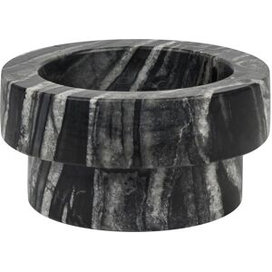Mette Ditmer Marmorkerzenholder - Lav, 5cm, Svart-Grå - Lysestake Mette Ditmer Marmorkerzenholder - Lav, 5cm, Svart-Grå - Lysestake
