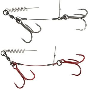 Savage Gear Carbon49 Corkscrew Stinger Rig - 2x#3/0 39kg/86lb 2 pcs Savage Gear Carbon49 Corkscrew Stinger Rig - 2x#3/0 39kg/86lb 2 pcs