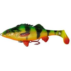 Savage Gear 4D Perch Shad Firetiger - 12,5cm - Nage lente - Leur mou - Publicité Savage Gear 4D Perch Shad Firetiger - 12,5cm - Nage lente - Leur mou - Publicité