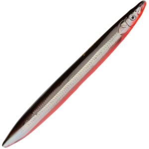 Savage Gear 3D Line Thru Sandeel - 85mm 11g Schwarz & Rot UV Savage Gear 3D Line Thru Sandeel - 85mm 11g Schwarz & Rot UV