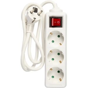 Nordic Quality 322133 Rallonge électrique - 3 prises, Blanc - Publicité Nordic Quality 322133 Rallonge électrique - 3 prises, Blanc - Publicité
