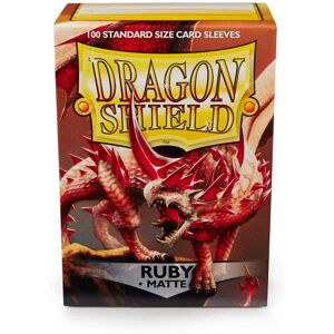 Dragon Shield Matte Kortkapslar - 75 Kort - Ruby Dragon Shield Matte Kortkapslar - 75 Kort - Ruby