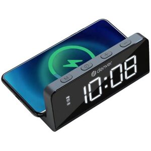 Denver ECQ-103 Wecker mit Wireless Charging - Schwarz Denver ECQ-103 Wecker mit Wireless Charging - Schwarz