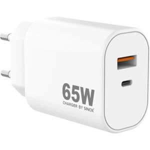 Sinox - SXP6065 - 65W - Vit - Charger Sinox - SXP6065 - 65W - Vit - Charger