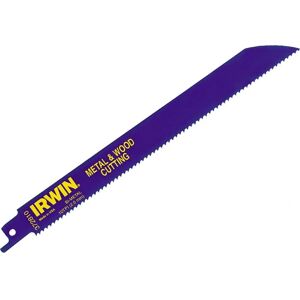 Irwin Sabre Saw Blade 810R 200mm Metal & Wood Pack of 25 - Reciprocating Saw Blades Irwin Sabre Saw Blade 810R 200mm Metal & Wood Pack of 25 - Reciprocating Saw Blades