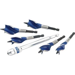Irwin Blue Groove 6X Stubby Wood Bit Set - 16-25mm Irwin Blue Groove 6X Stubby Wood Bit Set - 16-25mm