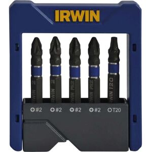 IRWIN Impact Screwdriver Bits Set of 5 - Impact Type IRWIN Impact Screwdriver Bits Set of 5 - Impact Type