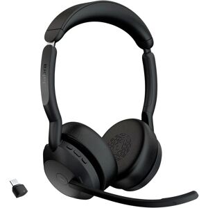 Jabra Evolve2 55 Wireless Headset - Active Noise Cancelling - Black Jabra Evolve2 55 Wireless Headset - Active Noise Cancelling - Black