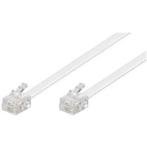 Câble Téléphonique MicroConnect MPK191W Blanc - 15m - Publicité Câble Téléphonique MicroConnect MPK191W Blanc - 15m - Publicité
