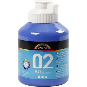 A-Color Blå Akrylmaleri - Mat 500ml - Maling A-Color Blå Akrylmaleri - Mat 500ml - Maling