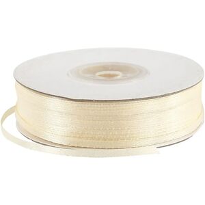 CC Hobby Satinbånd - 3 mm, off-white, 100m - Bånd CC Hobby Satinbånd - 3 mm, off-white, 100m - Bånd