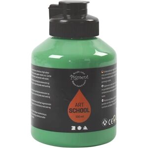 Pigment Art School Paint - Medium Green Opaque 500ml - Paint Pigment Art School Paint - Medium Green Opaque 500ml - Paint
