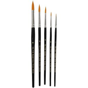 Gold Line Pinsel-Set - Größen 1-18, Runde - 5 Stück Gold Line Pinsel-Set - Größen 1-18, Runde - 5 Stück