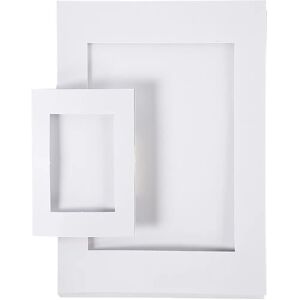 CC Hobby Modell A4+A6 Vit Passepartout - Utskärning 6,5x12,5+16x21 cm CC Hobby Modell A4+A6 Vit Passepartout - Utskärning 6,5x12,5+16x21 cm