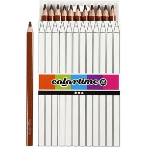 Creativ Company Crayons de couleur jumbo triangulaires marron - 12 pcs Creativ Company Crayons de couleur jumbo triangulaires marron - 12 pcs