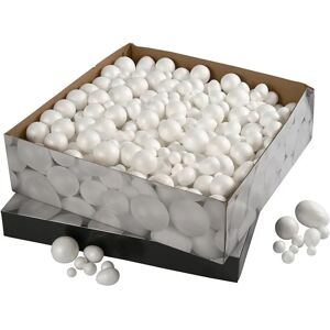Creativ Company 54379 White Polystyrene Balls & Eggs - Craft Toy Creativ Company 54379 White Polystyrene Balls & Eggs - Craft Toy