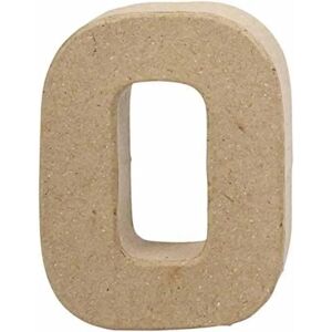 CC Hobby Lettre O 10cm Papier-mâché Décoration CC Hobby Lettre O 10cm Papier-mâché Décoration