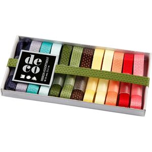 CC Hobby Decorative Ribbon - 10 mm Assorted Colors - 12x1m CC Hobby Decorative Ribbon - 10 mm Assorted Colors - 12x1m