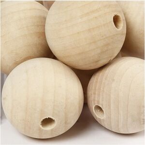 CC Hobby Wooden Bead - 40mm, Lilac, 30pcs - Wood Bead CC Hobby Wooden Bead - 40mm, Lilac, 30pcs - Wood Bead