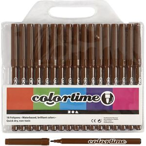 Set de Marqueurs Marron Creativ Company - 18 pcs - 2mm - Art & Craft - Publicité Set de Marqueurs Marron Creativ Company - 18 pcs - 2mm - Art & Craft - Publicité
