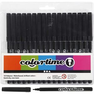 Creativ Company Marqueurs - Noir - 2 mm - 18 pcs - Marqueur - Publicité Creativ Company Marqueurs - Noir - 2 mm - 18 pcs - Marqueur - Publicité
