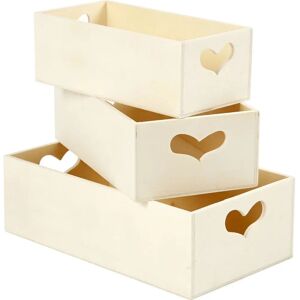 Creativ Company 57767 Caja de Almacenamiento - Juego de 3, Madera de Álamo Creativ Company 57767 Caja de Almacenamiento - Juego de 3, Madera de Álamo