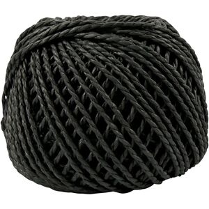 CC Hobby Paper Yarn - 2.5-3mm, 42m, Black - Paper Yarn CC Hobby Paper Yarn - 2.5-3mm, 42m, Black - Paper Yarn