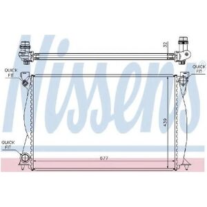 Nissens 60231A Radiatore per Audi A6 C6 Nissens 60231A Radiatore per Audi A6 C6