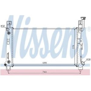 NISSENS 60992 Radiator - Chrysler Voyager 2 NISSENS 60992 Radiator - Chrysler Voyager 2
