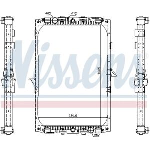 NISSENS 61417A Alumiinijäähdytin - Jäähdytysjärjestelmä NISSENS 61417A Alumiinijäähdytin - Jäähdytysjärjestelmä
