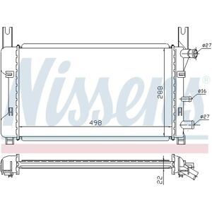 NISSENS 62121A Radiatore in Alluminio - Sistema di raffreddamento NISSENS 62121A Radiatore in Alluminio - Sistema di raffreddamento