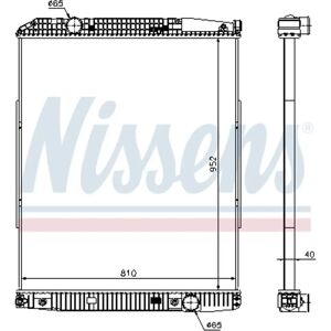 NISSENS 626490 Radiatore - Sistema di raffreddamento NISSENS 626490 Radiatore - Sistema di raffreddamento