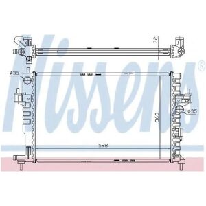 Radiador de aluminio NISSENS 63009A - Opel Corsa C - 598x369x32 mm - Repuesto de enfriamiento Radiador de aluminio NISSENS 63009A - Opel Corsa C - 598x369x32 mm - Repuesto de enfriamiento