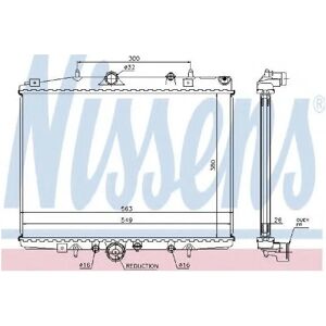 NISSENS 63702 Alumiinijäähdytin - Moottorin jäähdytys - Auto Radiator NISSENS 63702 Alumiinijäähdytin - Moottorin jäähdytys - Auto Radiator