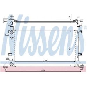 Nissens 2d0121253e Radiatore in alluminio per VW LT 28-46 II - Radiatore Nissens 2d0121253e Radiatore in alluminio per VW LT 28-46 II - Radiatore