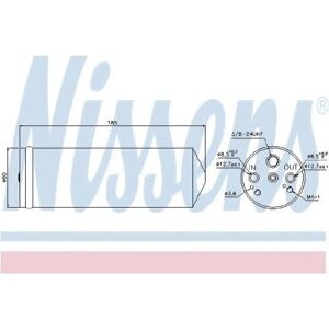 NISSENS - 95134 - Essiccatore per aria condizionata per Volvo V40, Mitsubishi Montero, Pajero, Space Star, Carisma, Eclipse, Sigma NISSENS - 95134 - Essiccatore per aria condizionata per Volvo V40, Mitsubishi Montero, Pajero, Space Star, Carisma, Eclipse, Sigma