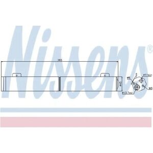Nissens 95446 Asciugatore A/C per Mercedes W169 fino al 2008 Nissens 95446 Asciugatore A/C per Mercedes W169 fino al 2008