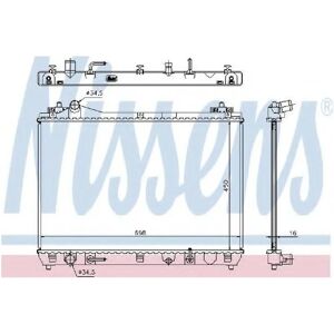 Nissens 64199 Aluminum Radiator - Car Cooling System Nissens 64199 Aluminum Radiator - Car Cooling System