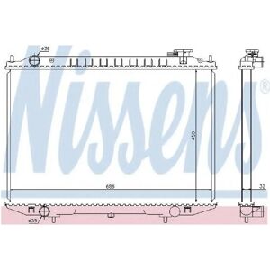 NISSENS 68721 Radiatore in Alluminio - Raffreddamento Motore - Pezzo Auto NISSENS 68721 Radiatore in Alluminio - Raffreddamento Motore - Pezzo Auto