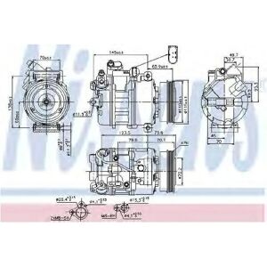 Nissens 89073 Ilmastointikompressori - Audi A4 B6 Quattro Nissens 89073 Ilmastointikompressori - Audi A4 B6 Quattro