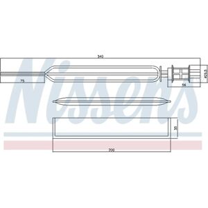 Nissens Opel Astra H Zafira B Essiccatore A/C - 95469 Nissens Opel Astra H Zafira B Essiccatore A/C - 95469