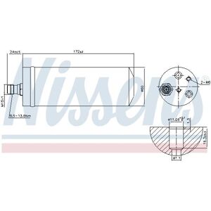 Nissens 95489 Kuivain - Ilmastoinnin Kuivain Nissens 95489 Kuivain - Ilmastoinnin Kuivain